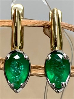 *Серьги Изумруд цв Лимонное арт. С1587Ю-303-754 вес 2,11 г - фото 130447 *Серьги Изумруд цв Лимонное арт. С1587Ю-303-754 вес 2,11 г - фото 130447