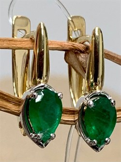 *Серьги Изумруд цв Лимонное арт. С1587Ю-303-754 вес 2,11 г - фото 130448 *Серьги Изумруд цв Лимонное арт. С1587Ю-303-754 вес 2,11 г - фото 130448