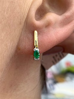 *Серьги Изумруд цв Лимонное арт. С1591Ю-303-674 вес 1,84 г - фото 130467 *Серьги Изумруд цв Лимонное арт. С1591Ю-303-674 вес 1,84 г - фото 130467