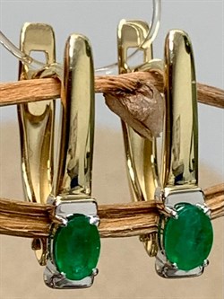 *Серьги Изумруд цв Лимонное арт. С1591Ю-303-674 вес 1,84 г - фото 130469 *Серьги Изумруд цв Лимонное арт. С1591Ю-303-674 вес 1,84 г - фото 130469