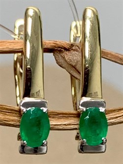 *Серьги Изумруд цв Лимонное арт. С1591Ю-303-674 вес 1,84 г - фото 130478 *Серьги Изумруд цв Лимонное арт. С1591Ю-303-674 вес 1,84 г - фото 130478