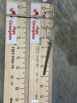 *Серьги Белый бр Черный бр цв Белое арт. С1232-225-636 вес 3,45 г - фото 130541 *Серьги Белый бр Черный бр цв Белое арт. С1232-225-636 вес 3,45 г - фото 130541