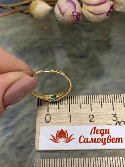 *Кольцо р.18 Изумруд цв Лимонное арт. К1591Ю-303-267 вес 1,02 г - фото 130561 *Кольцо р.18 Изумруд цв Лимонное арт. К1591Ю-303-267 вес 1,02 г - фото 130561