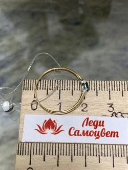 *Кольцо р.18 Изумруд цв Лимонное арт. К1591Ю-303-267 вес 1,02 г - фото 130563 *Кольцо р.18 Изумруд цв Лимонное арт. К1591Ю-303-267 вес 1,02 г - фото 130563