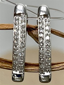 *Серьги Белый бр цв Белое арт. С0762-220-556 вес 2,2 г - фото 130629 *Серьги Белый бр цв Белое арт. С0762-220-556 вес 2,2 г - фото 130629