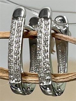 *Серьги Белый бр цв Белое арт. С0762-220-556 вес 2,2 г - фото 130630 *Серьги Белый бр цв Белое арт. С0762-220-556 вес 2,2 г - фото 130630