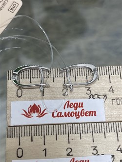 *Серьги Белый бр цв Белое арт. С0762-220-556 вес 2,2 г - фото 130632 *Серьги Белый бр цв Белое арт. С0762-220-556 вес 2,2 г - фото 130632