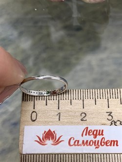 *Кольцо р.16,5 Белый Бр цв Белое арт. К1252-220-293 вес 0,78 г - фото 130663 *Кольцо р.16,5 Белый Бр цв Белое арт. К1252-220-293 вес 0,78 г - фото 130663