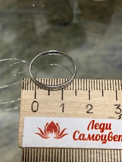 *Кольцо р.16,5 Белый Бр цв Белое арт. К1252-220-293 вес 0,78 г - фото 130664 *Кольцо р.16,5 Белый Бр цв Белое арт. К1252-220-293 вес 0,78 г - фото 130664