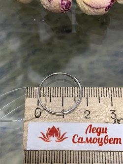 *Кольцо р.16,5 Белый Бр цв Белое арт. К1252-220-293 вес 0,78 г - фото 130665 *Кольцо р.16,5 Белый Бр цв Белое арт. К1252-220-293 вес 0,78 г - фото 130665