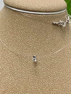 *Колье р.40 Белый Бр цв Белое арт. Л0516-220-464 вес 0,6 г - фото 130724 *Колье р.40 Белый Бр цв Белое арт. Л0516-220-464 вес 0,6 г - фото 130724