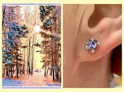 *Пусеты Танзанит цв Белое арт. С1173-228-121 вес 2,29 г - фото 130795 *Пусеты Танзанит цв Белое арт. С1173-228-121 вес 2,29 г - фото 130795