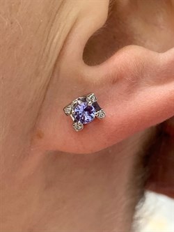 *Пусеты Танзанит цв Белое арт. С1173-228-121 вес 2,29 г - фото 130798 *Пусеты Танзанит цв Белое арт. С1173-228-121 вес 2,29 г - фото 130798