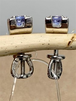 *Пусеты Танзанит цв Белое арт. С1173-228-121 вес 2,29 г - фото 130803 *Пусеты Танзанит цв Белое арт. С1173-228-121 вес 2,29 г - фото 130803