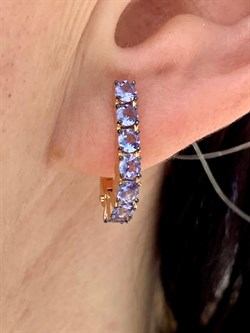 *Серьги Танзанит цв Красное арт. С1178-108-213 вес 2,88 г - фото 130809 *Серьги Танзанит цв Красное арт. С1178-108-213 вес 2,88 г - фото 130809