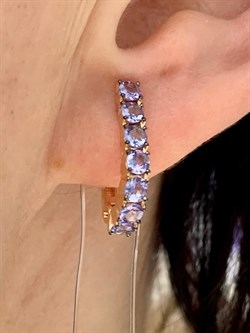 *Серьги Танзанит цв Красное арт. С1178-108-213 вес 2,88 г - фото 130810 *Серьги Танзанит цв Красное арт. С1178-108-213 вес 2,88 г - фото 130810