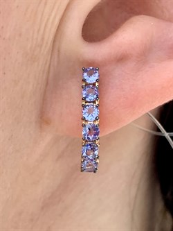 *Серьги Танзанит цв Красное арт. С1178-108-213 вес 2,88 г - фото 130812 *Серьги Танзанит цв Красное арт. С1178-108-213 вес 2,88 г - фото 130812