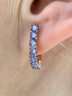 *Серьги Танзанит цв Красное арт. С1178-108-213 вес 2,88 г - фото 130813 *Серьги Танзанит цв Красное арт. С1178-108-213 вес 2,88 г - фото 130813