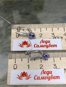 *Серьги Танзанит цв Белое арт. С1171-208-999 вес 2,01 г - фото 130853 *Серьги Танзанит цв Белое арт. С1171-208-999 вес 2,01 г - фото 130853