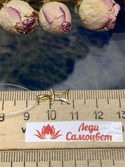 *Подвеска Близнецы Белый Бр цв Лимонное арт. 34211-300-787 вес 0,44 г - фото 130985 *Подвеска Близнецы Белый Бр цв Лимонное арт. 34211-300-787 вес 0,44 г - фото 130985