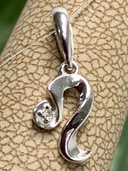 *Подвеска Лев Белый Бр цв Белое арт. 34214-200-869 вес 0,44 г - фото 131030