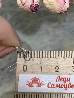 *Подвеска Лев Белый Бр цв Белое арт. 34214-200-869 вес 0,44 г - фото 131033