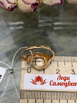 *Кольцо р.18,5 Горный Хрусталь цв Красное арт. 1330504-283 вес 3,04 г - фото 131446