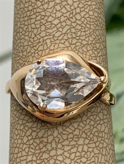 *Кольцо р.18,5 Горный Хрусталь цв Красное арт. 1330504-283 вес 3,04 г - фото 131450