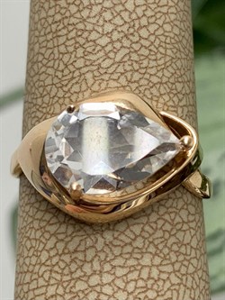 *Кольцо р.18,5 Горный Хрусталь цв Красное арт. 1330504-283 вес 3,04 г - фото 131451