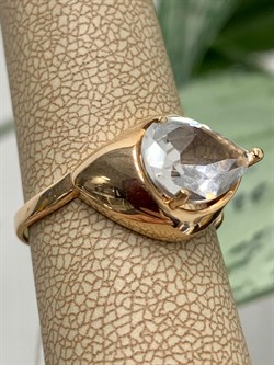 *Кольцо р.18,5 Горный Хрусталь цв Красное арт. 1330504-283 вес 3,04 г - фото 131452