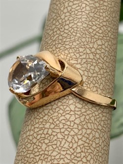 *Кольцо р.18,5 Горный Хрусталь цв Красное арт. 1330504-283 вес 3,04 г - фото 131453