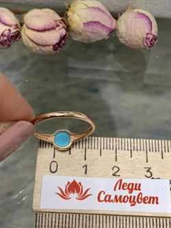 *Кольцо р.17,5 Бирюза цв Красное арт. 10790500-945 вес 1,51 г - фото 131523 *Кольцо р.17,5 Бирюза цв Красное арт. 10790500-945 вес 1,51 г - фото 131523