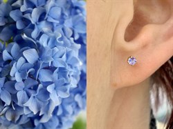*Пусеты Танзанит цв Красное арт. С0979-108-319 вес 1,13 г - фото 131605 *Пусеты Танзанит цв Красное арт. С0979-108-319 вес 1,13 г - фото 131605
