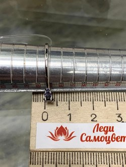 *Кольцо р.19 Орхидея Микс Танзанит Иолит цв Белое арт. К1301Ю-207/38-100 вес 1,01 г - фото 131625 *Кольцо р.19 Орхидея Микс Танзанит Иолит цв Белое арт. К1301Ю-207/38-100 вес 1,01 г - фото 131625