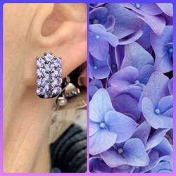 *Серьги Орхидея Танзанит Африка цв Белое арт. С0837-208-900 вес 4,15 г - фото 131670 *Серьги Орхидея Танзанит Африка цв Белое арт. С0837-208-900 вес 4,15 г - фото 131670