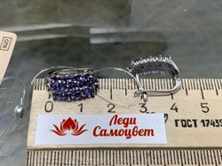 *Серьги Орхидея Танзанит Африка цв Белое арт. С0837-208-900 вес 4,15 г - фото 131676 *Серьги Орхидея Танзанит Африка цв Белое арт. С0837-208-900 вес 4,15 г - фото 131676
