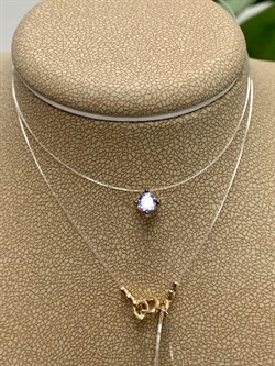 *Колье р.40 Танзанит Африка цв Красное арт. Л0606-108-591 вес 0,72 г - фото 131690 *Колье р.40 Танзанит Африка цв Красное арт. Л0606-108-591 вес 0,72 г - фото 131690