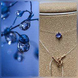 *Колье р.40 Танзанит Африка цв Красное арт. Л0606-108-616 вес 0,69 г - фото 131693 *Колье р.40 Танзанит Африка цв Красное арт. Л0606-108-616 вес 0,69 г - фото 131693