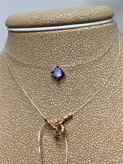 *Колье р.40 Танзанит Африка цв Красное арт. Л0606-108-616 вес 0,69 г - фото 131694 *Колье р.40 Танзанит Африка цв Красное арт. Л0606-108-616 вес 0,69 г - фото 131694