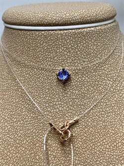 *Колье р.40 Танзанит Африка цв Красное арт. Л0606-108-616 вес 0,69 г - фото 131696 *Колье р.40 Танзанит Африка цв Красное арт. Л0606-108-616 вес 0,69 г - фото 131696