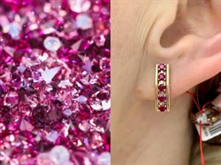 *Серьги Рубин цв Красное арт. 23929-103-504 (вес 3,53 г) - фото 131869