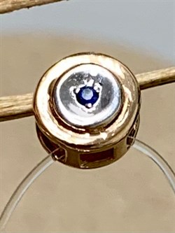 *Подвеска Микс Сапфир Изумруд цв Красное арт. П0755-102/3-318 вес 0,35 г - фото 131908 *Подвеска Микс Сапфир Изумруд цв Красное арт. П0755-102/3-318 вес 0,35 г - фото 131908