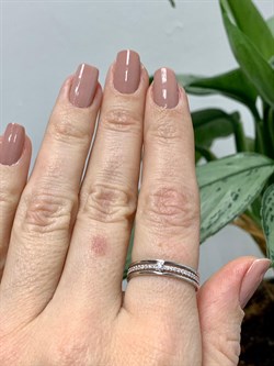 *Кольцо р.18 Белый бр цв Белое арт. 11929-200-762 вес 2,49 г - фото 131959