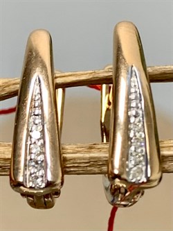 *Серьги Белый Бр цв Красное арт. 23834-100-461 (вес 2,14 г) - фото 131989 *Серьги Белый Бр цв Красное арт. 23834-100-461 (вес 2,14 г) - фото 131989