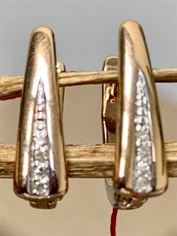 *Серьги Белый Бр цв Красное арт. 23834-100-461 (вес 2,14 г) - фото 131990 *Серьги Белый Бр цв Красное арт. 23834-100-461 (вес 2,14 г) - фото 131990