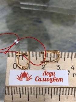 *Серьги Белый Бр цв Красное арт. 23834-100-461 (вес 2,14 г) - фото 131992 *Серьги Белый Бр цв Красное арт. 23834-100-461 (вес 2,14 г) - фото 131992