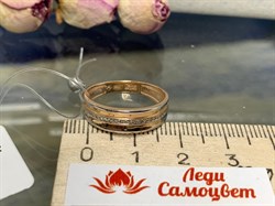 *Кольцо р.17,5 Белый Бр цв Красное арт. 13815-100-276 (вес 2,77 г) - фото 132058