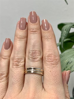 *Кольцо р.17,5 Белый Бр цв Красное арт. 13815-100-276 (вес 2,77 г) - фото 132066