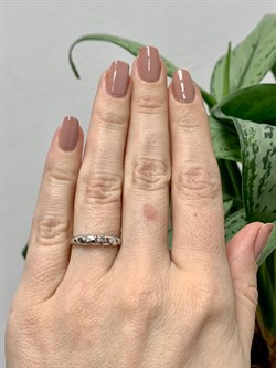 *Кольцо р.16,5 Белый бр цв Белое арт. 13600-200-527 вес 1,45 г - фото 132246