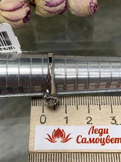 *Кольцо р.18 Белый бр цв Белое арт. 12578-200-000 вес 2,97 г - фото 132277